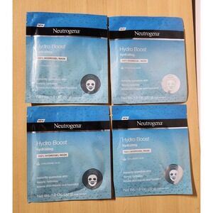 Neutrogena Hydro Boost Hydrating 100% Hydrogel Mask~Lot Of 4~FREE SHIPPING